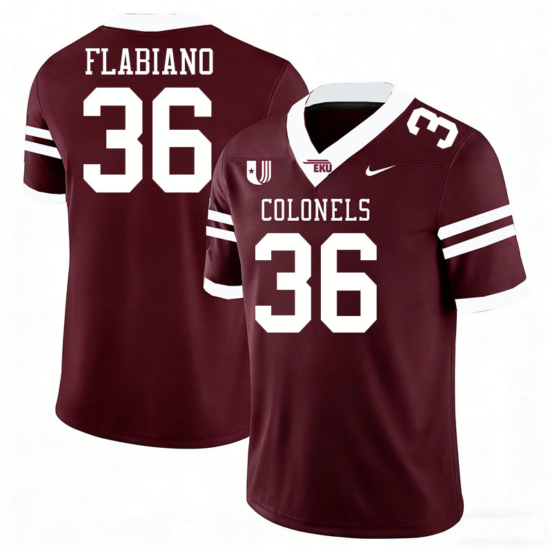 Eastern Kentucky Colonels #36 Buzz Flabiano College Football Jerseys,Uniforms Stitched-Maroon Eastern Kentucky Colonels #36 Buzz Flabiano College Football Jerseys,Uniforms Stitched-Maroon